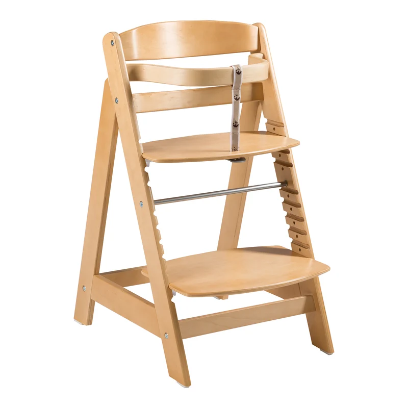 Treppenhochstuhl "Sit Up Click" – mitwachsend, innovativer Klickverschluss, Holz natur