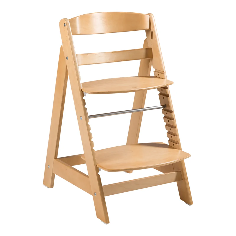 Treppenhochstuhl "Sit Up Click" – mitwachsend, innovativer Klickverschluss, Holz natur