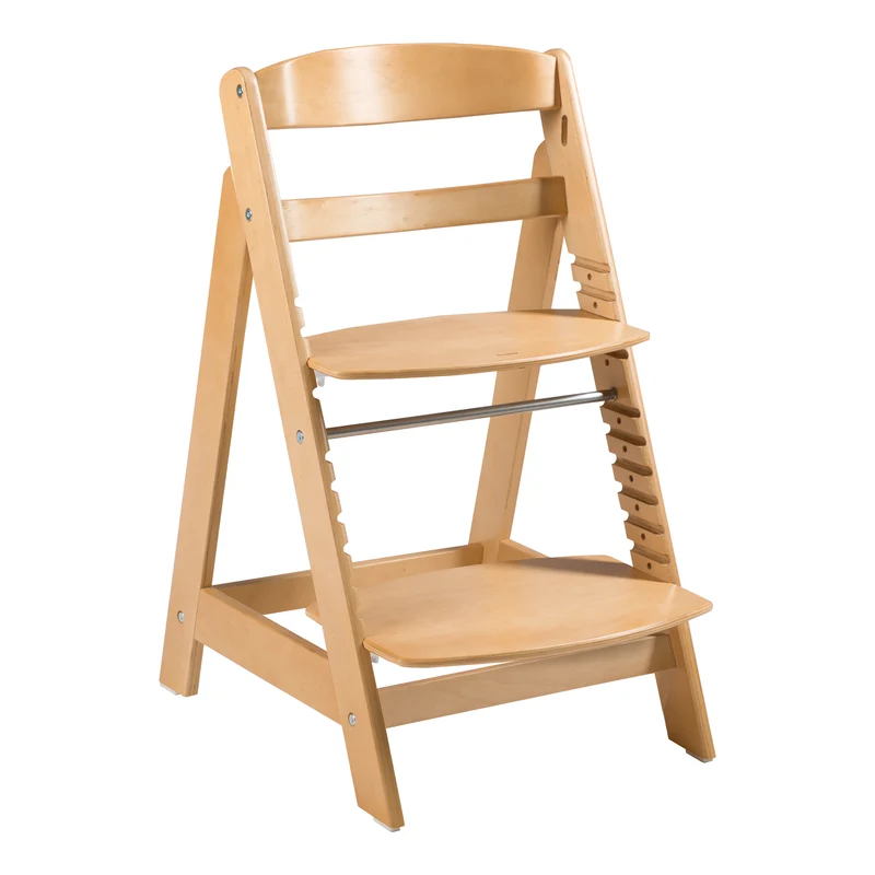 Treppenhochstuhl "Sit Up Click" – mitwachsend, innovativer Klickverschluss, Holz natur