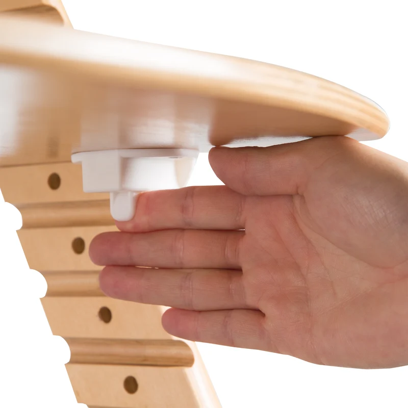 Treppenhochstuhl "Sit Up Click" – mitwachsend, innovativer Klickverschluss, Holz natur