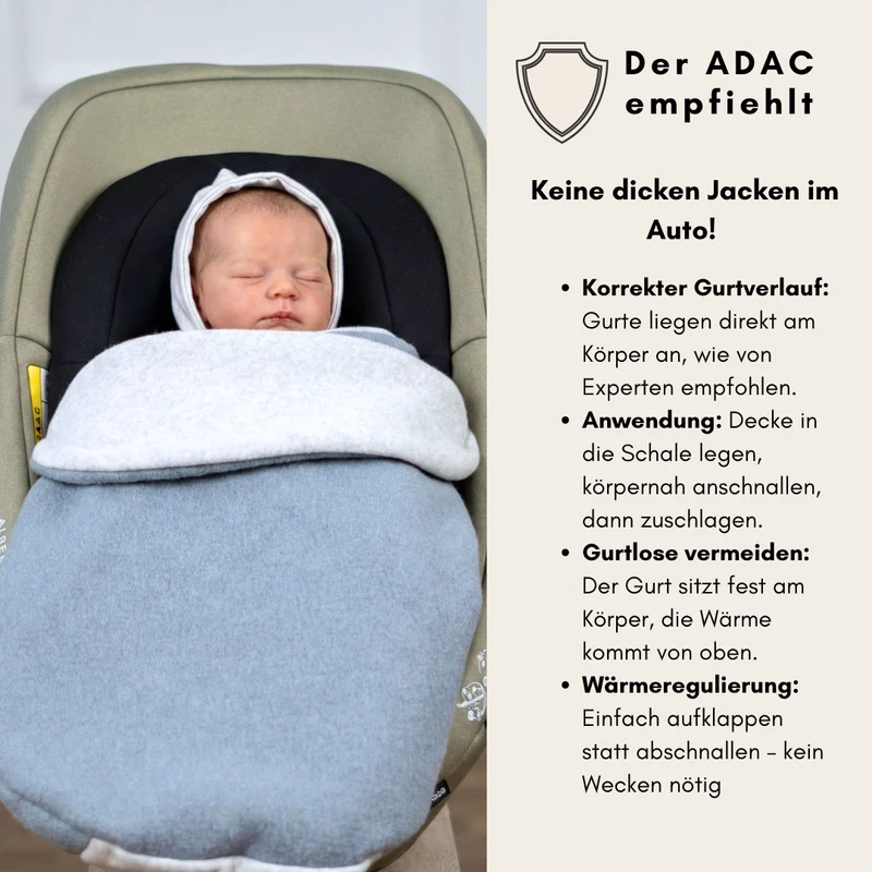 Einschlagdecke "Wollwalk mint"