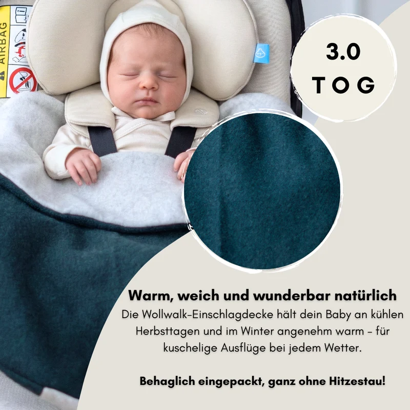 Einschlagdecke "Wollwalk forest"