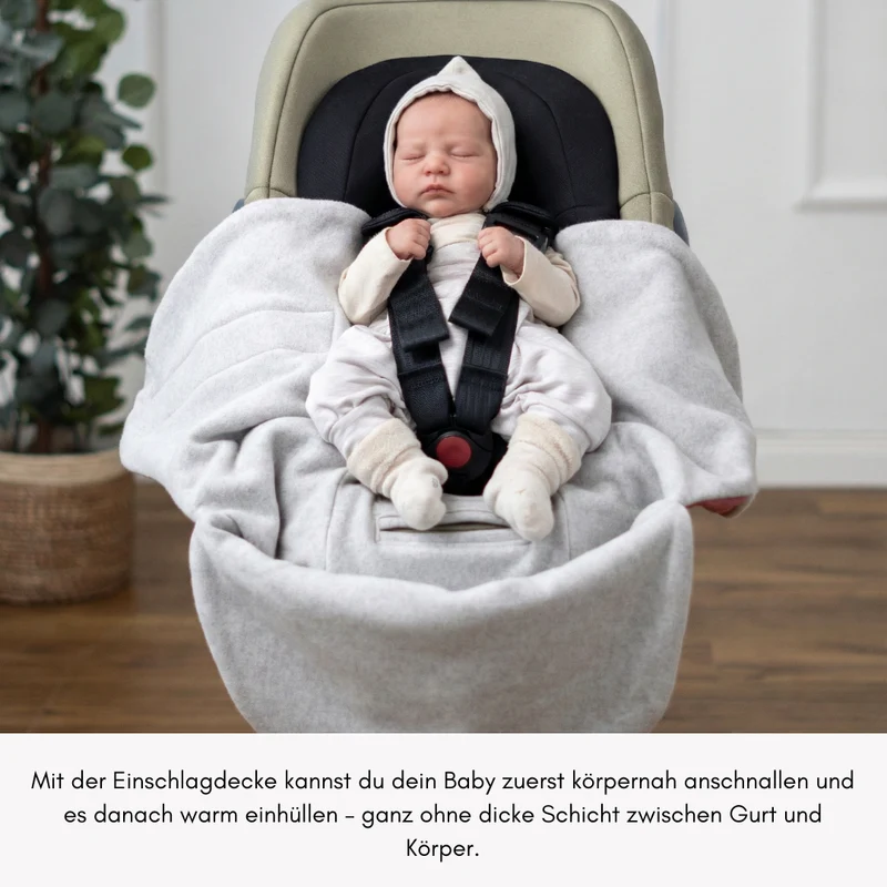 Einschlagdecke "Wollwalk brombeere"