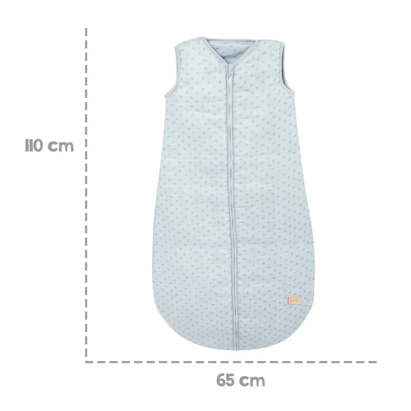 Schlafsack "Lil Planet" – hellblau, 110 cm, Musselin, 100 % Bio-Baumwolle, GOTS