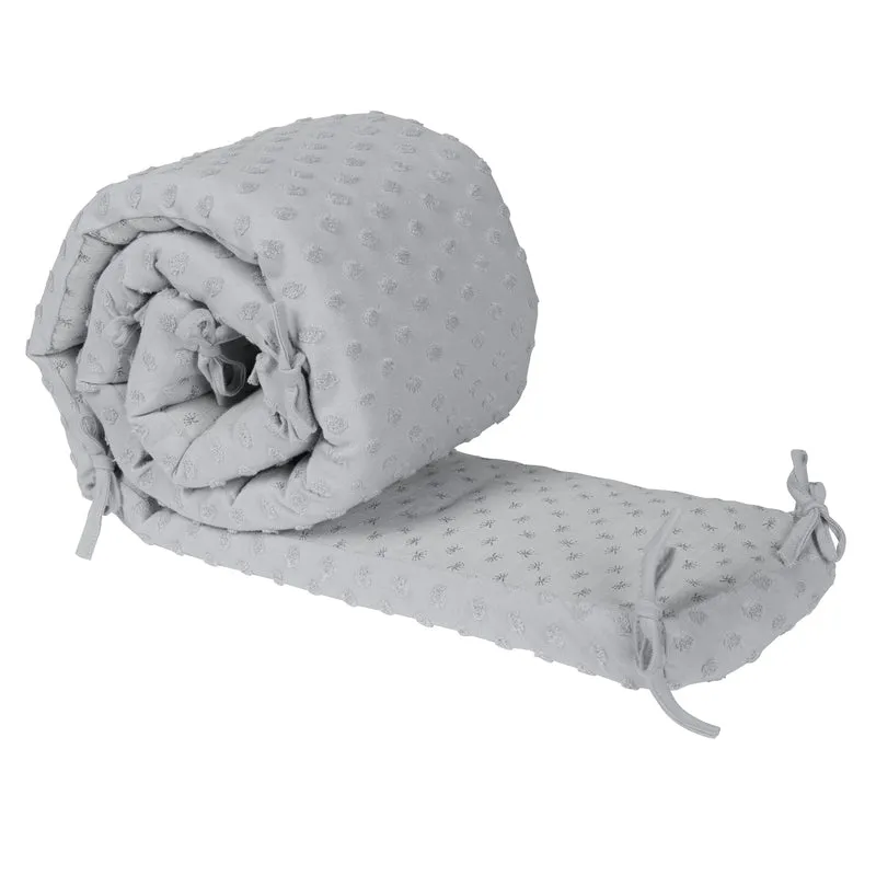 Baby-Nestchen "Lil Planet" – Bio-Baumwolle, GOTS zertifiziert, für Betten 60 x 120 cm/70 x 140 cm, grau