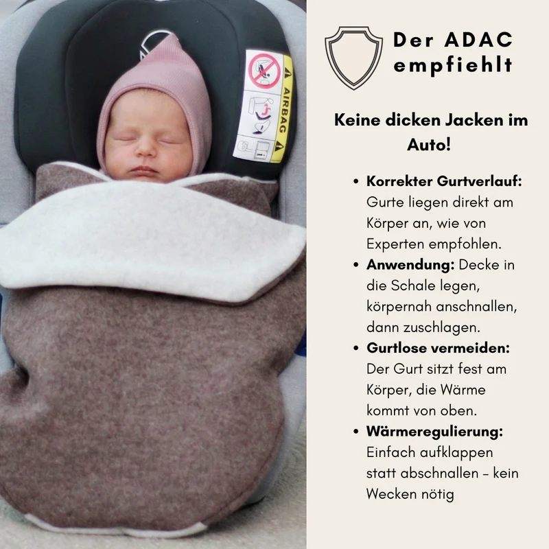 Einschlagdecke "Wollwalk Pure Hazel"