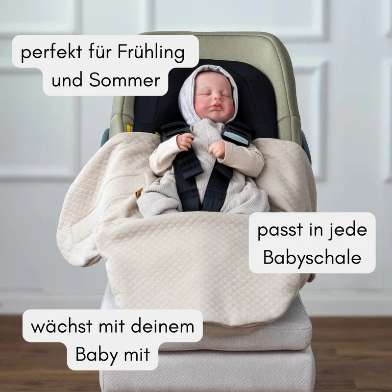 Einschlagdecke aus Baumwolle in vielen Farben - Frühling & Sommer " Diamond "