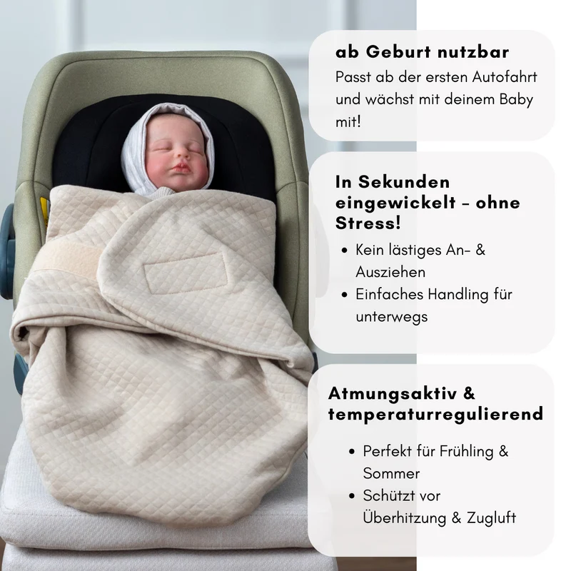 Einschlagdecke aus Baumwolle in vielen Farben - Frühling & Sommer " Diamond "