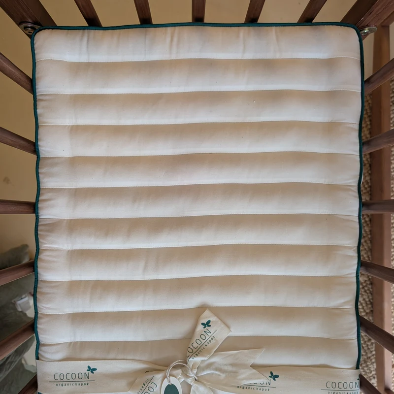 Matrasbeschermer van kapok & biologisch katoen - 40 x 90